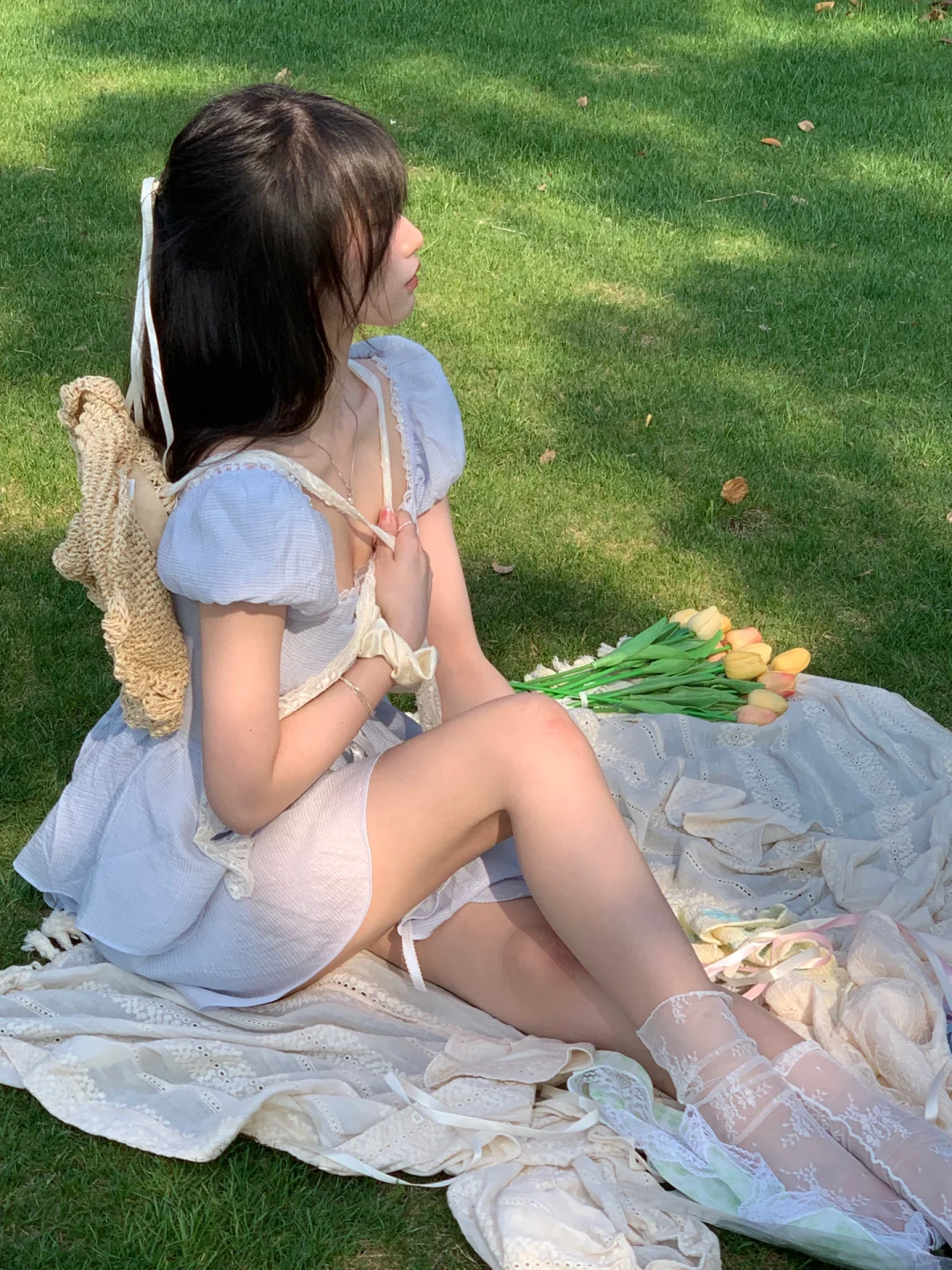 春日少女 五一出游穿上