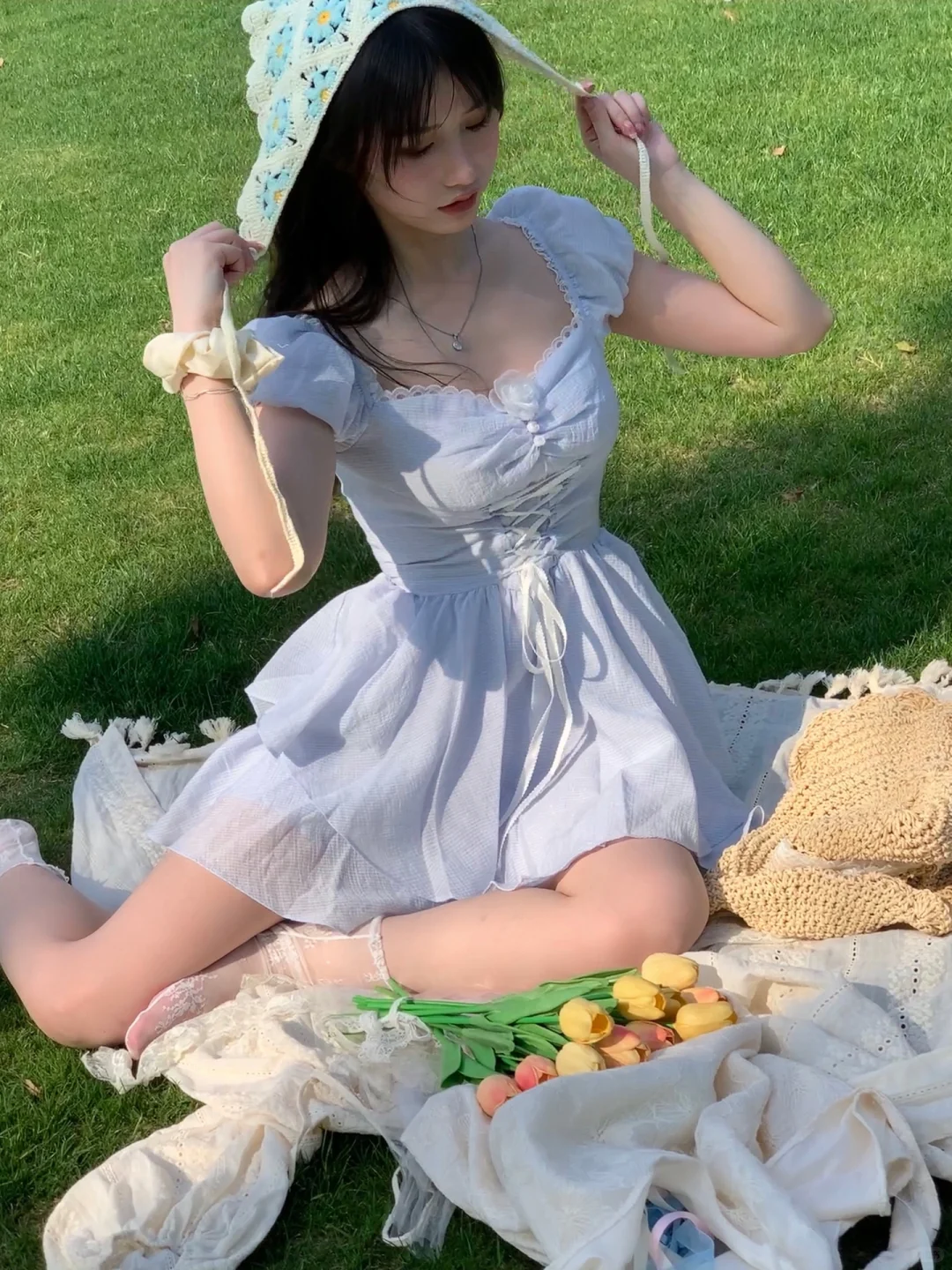 春日少女 五一出游穿上