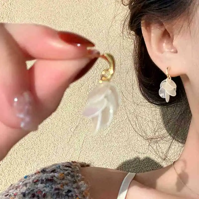方圆脸天菜！温柔贝壳流苏耳饰美到心颤💫