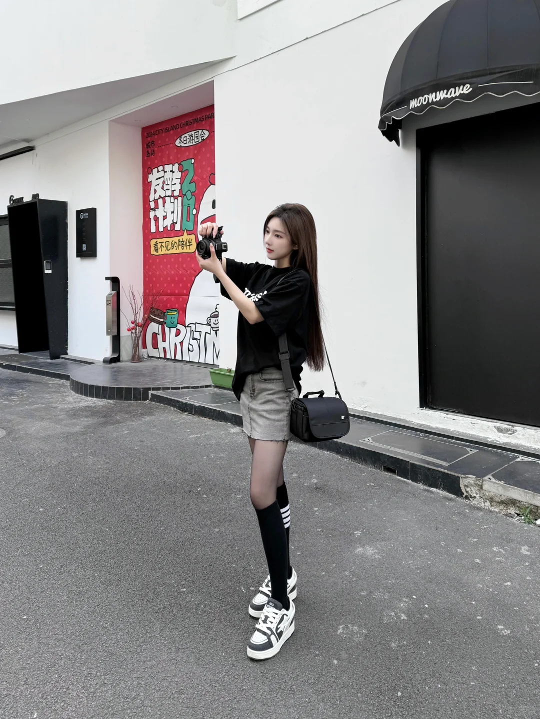 City walk！这位学姐超会穿耶～