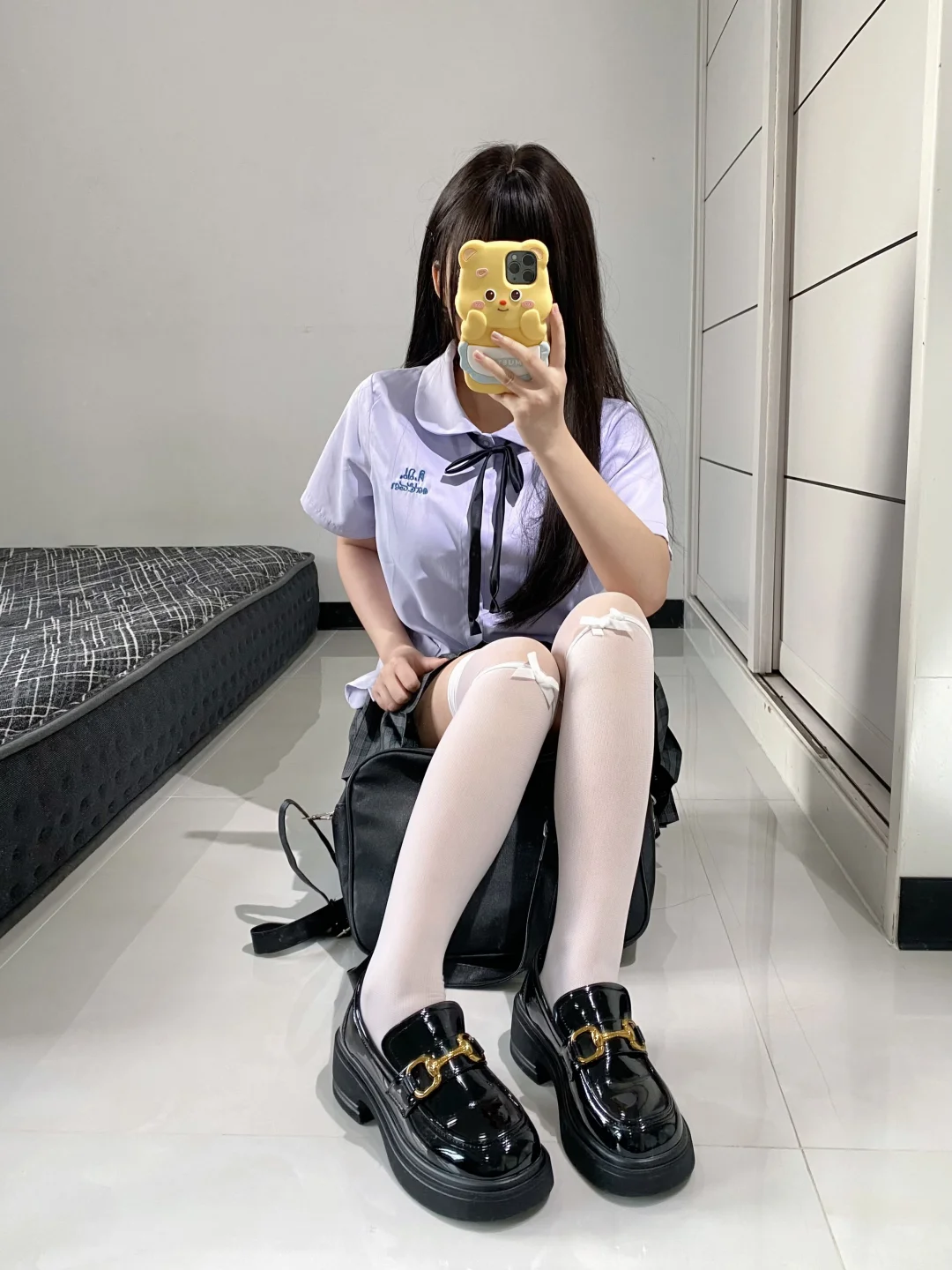 对镜自拍的jk🍭