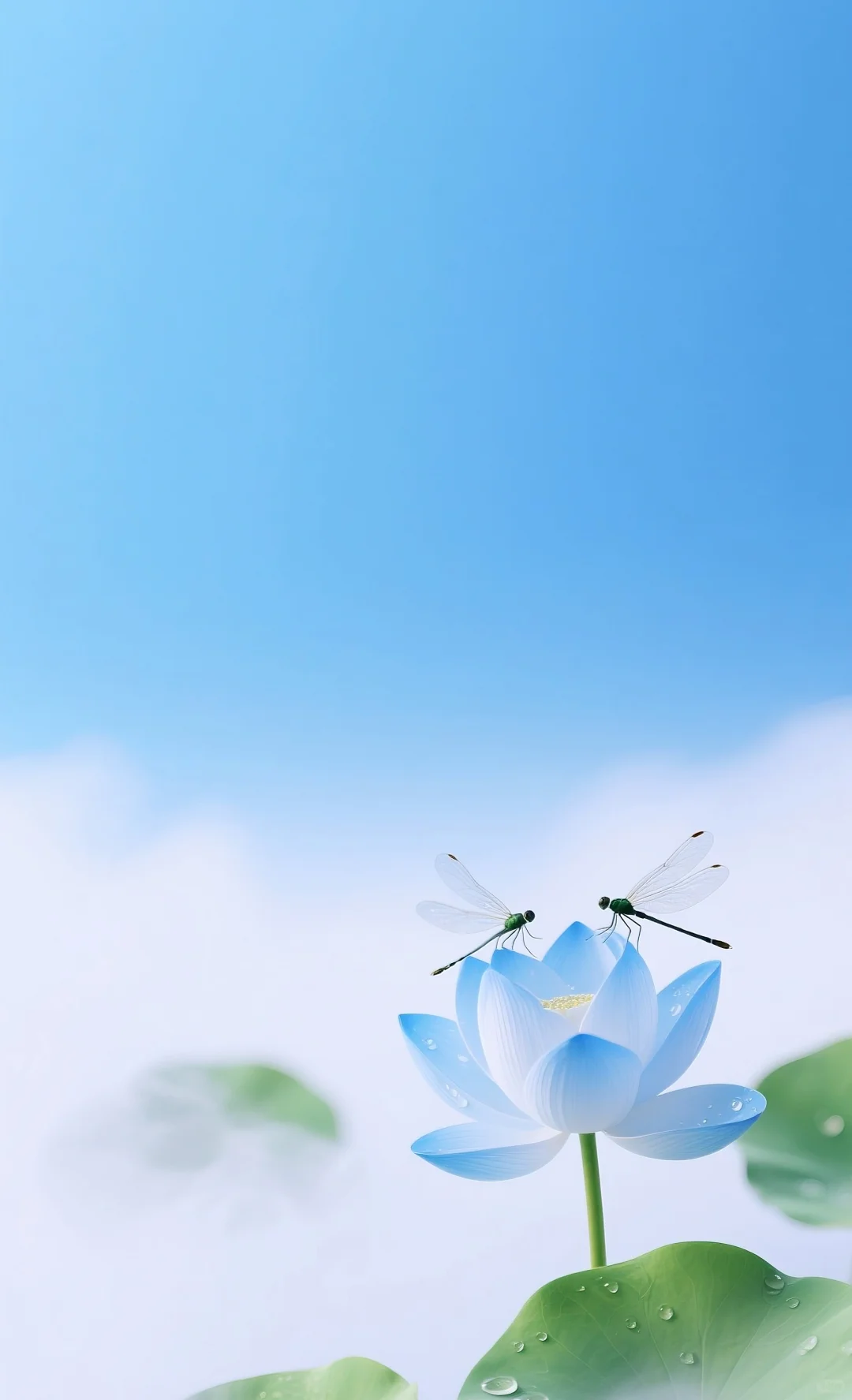 治愈系壁纸—蓝莲花