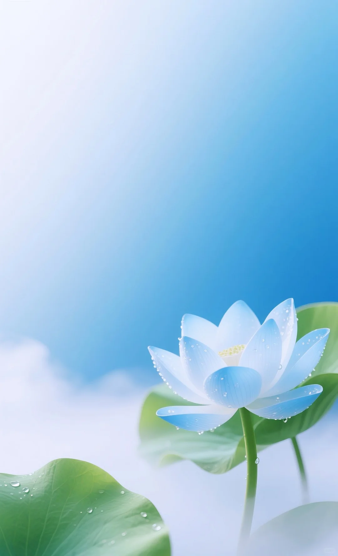 治愈系壁纸—蓝莲花