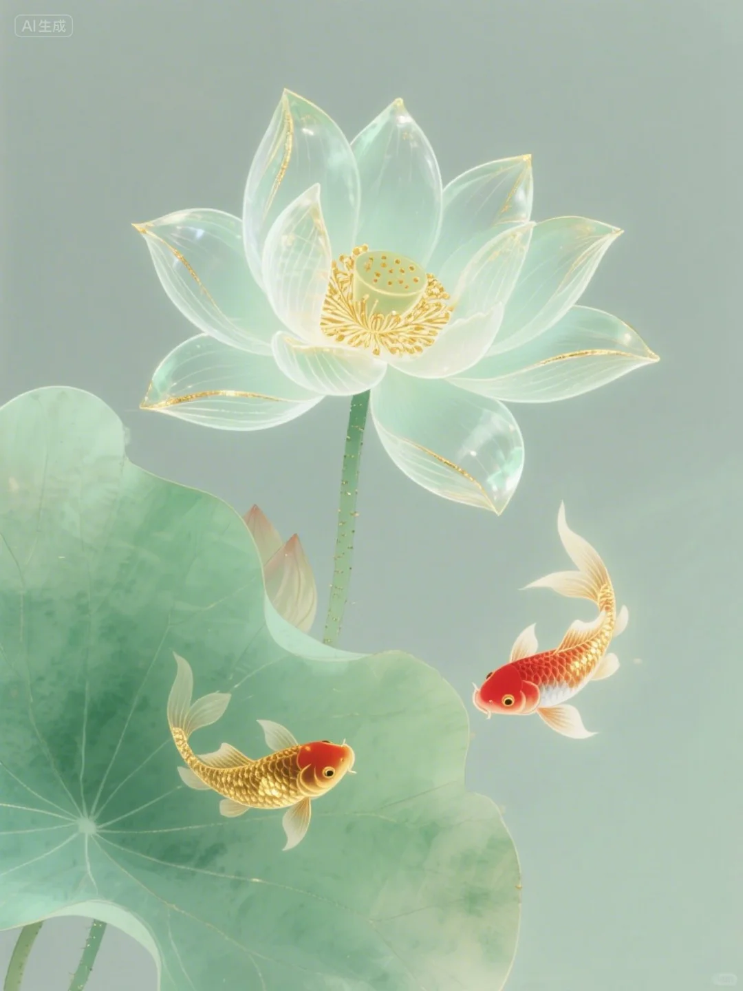 几幅莲年有鱼，大家欣赏！