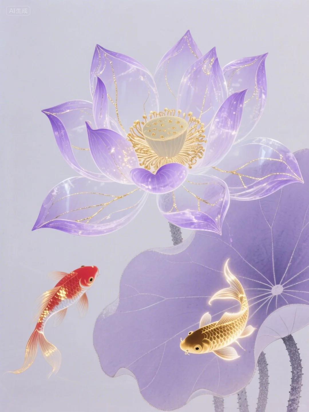 几幅莲年有鱼，大家欣赏！