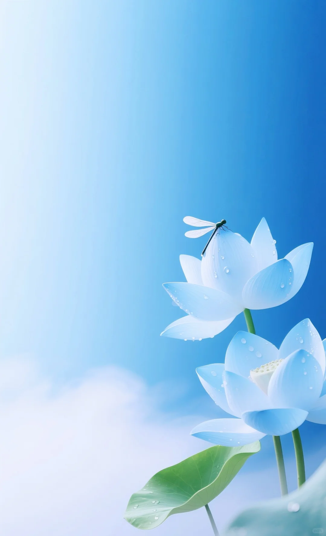 治愈系壁纸—蓝莲花