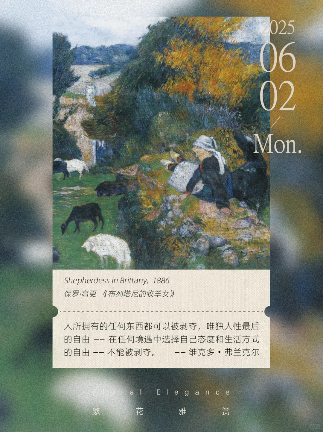 繁花艺术系列日签