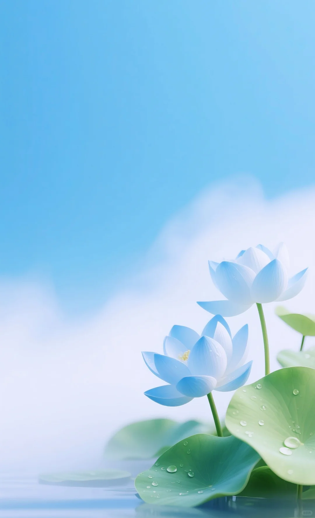 治愈系壁纸—蓝莲花