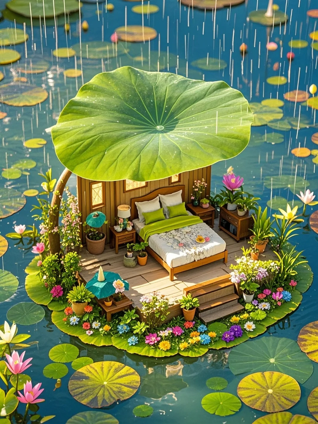漂浮生活，浮萍上的卧室