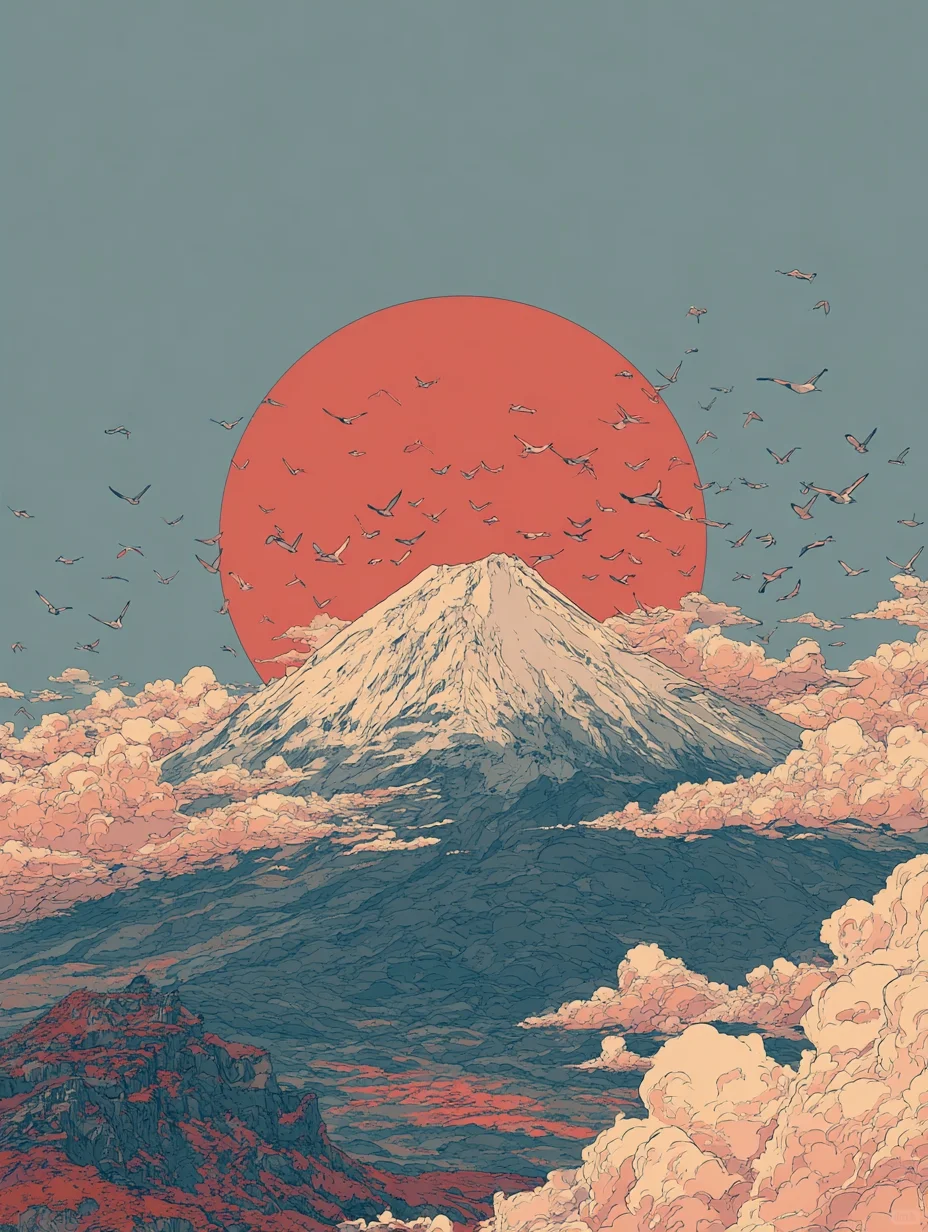 超现实主义｜现代浮世绘壁纸