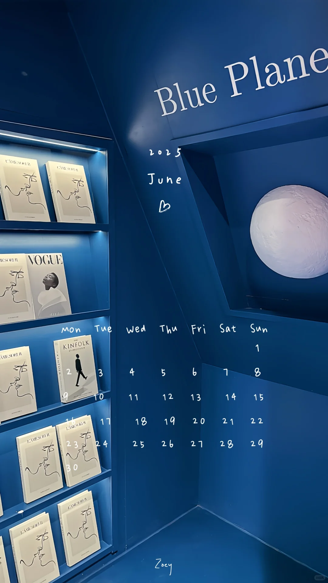 💙𝟮𝟬𝟮𝟱 𝗝𝘂𝗻𝗲｜日历壁纸 📷 蓝色星球