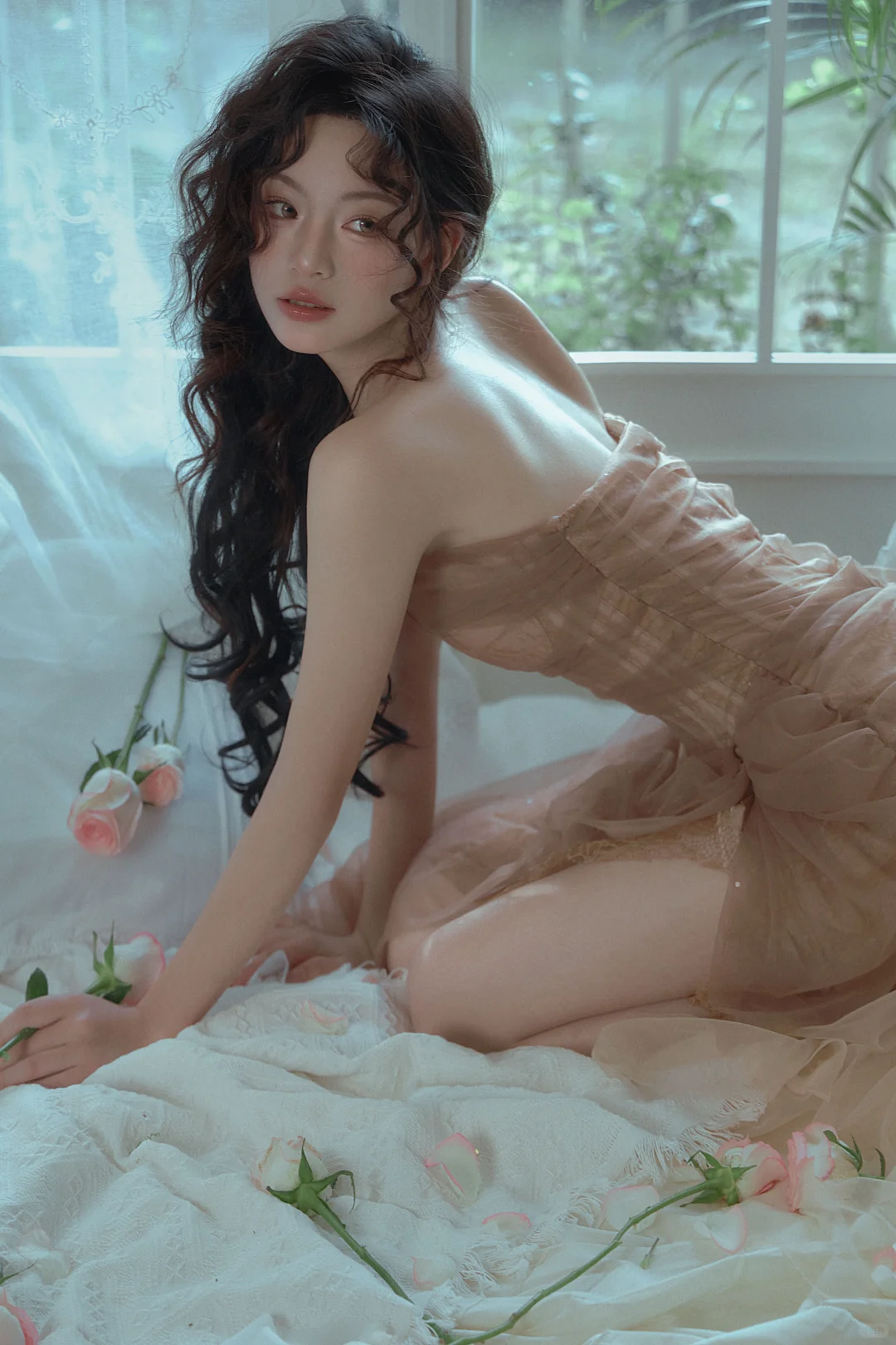 慵懒纯欲少女私房写真！美神降临！！