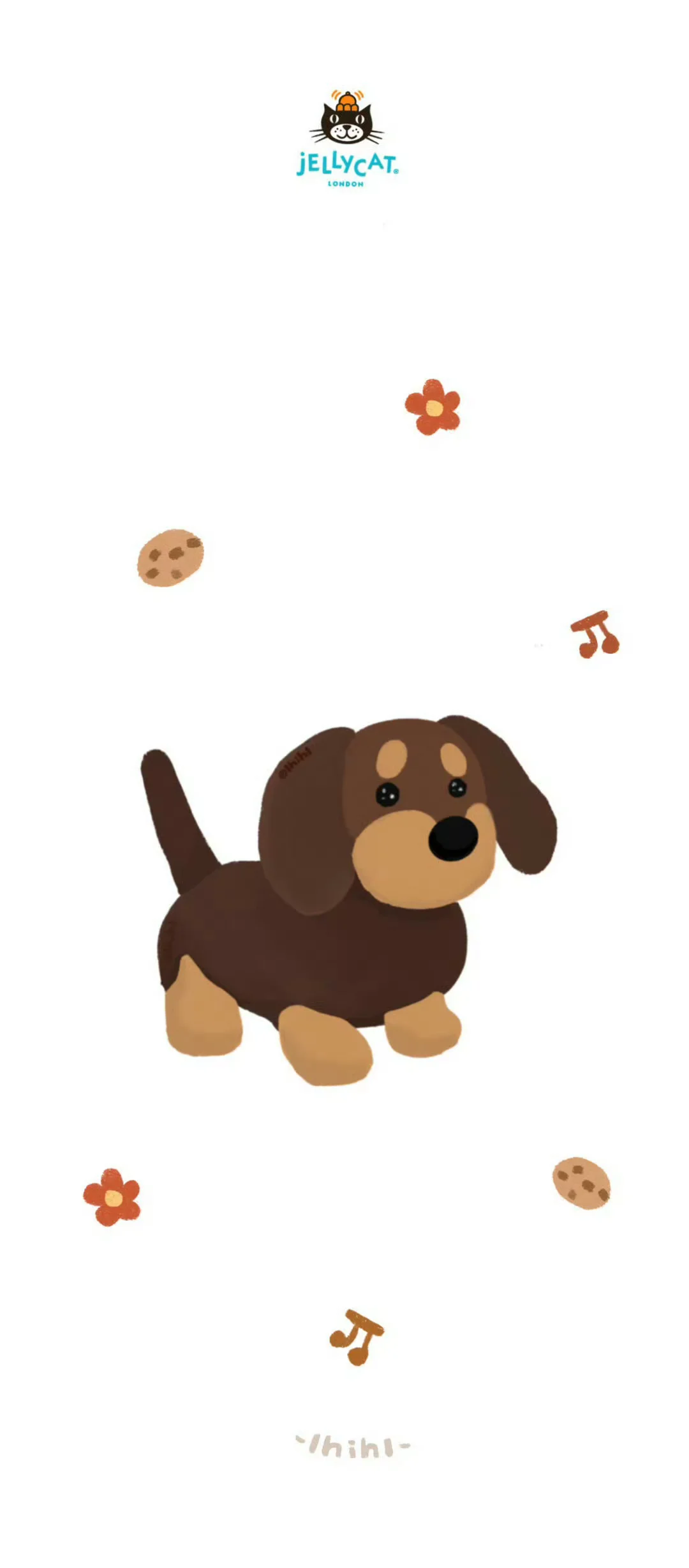 腊肠犬牛角包｜壁纸