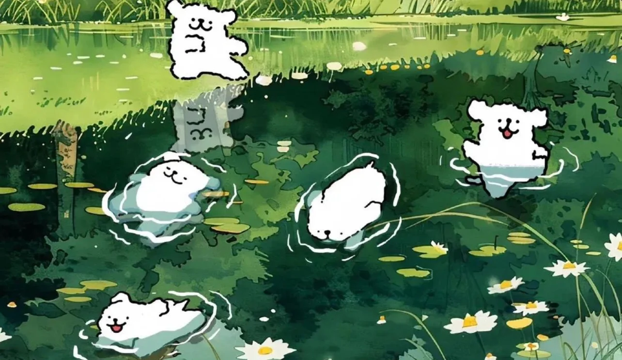 壁纸丨线条小狗系列
