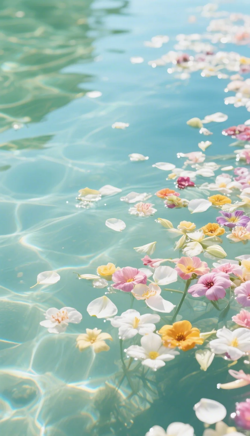 ✨Share-夏日律动清新花瓣壁纸。