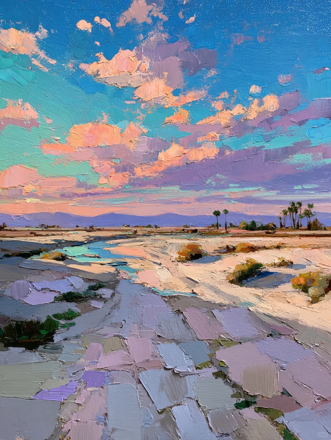 氛围感油画 | 炽热的光，温暖每一寸灵魂