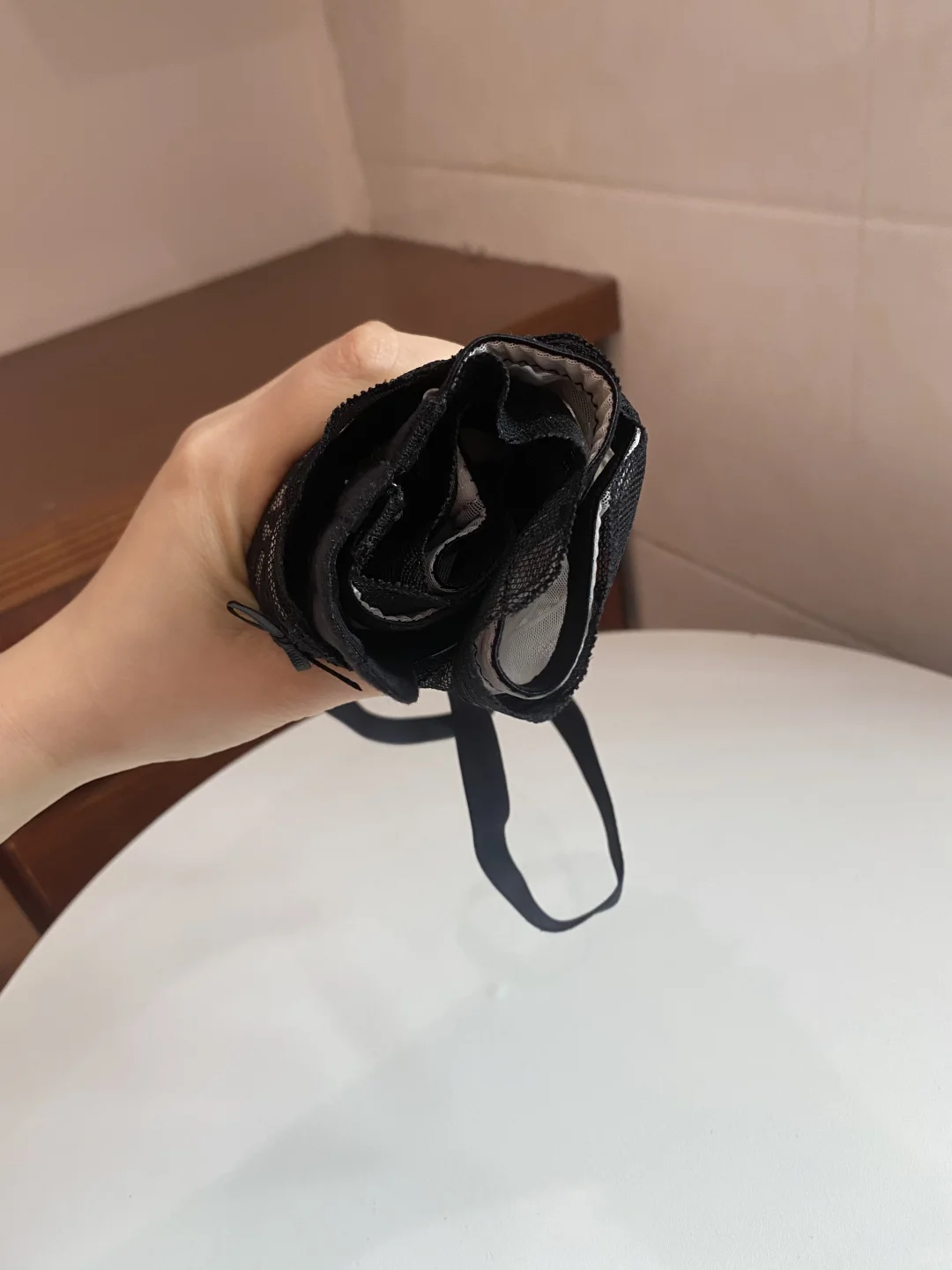 啊！约会就穿这件~黑色纯欲蕾丝内衣！！