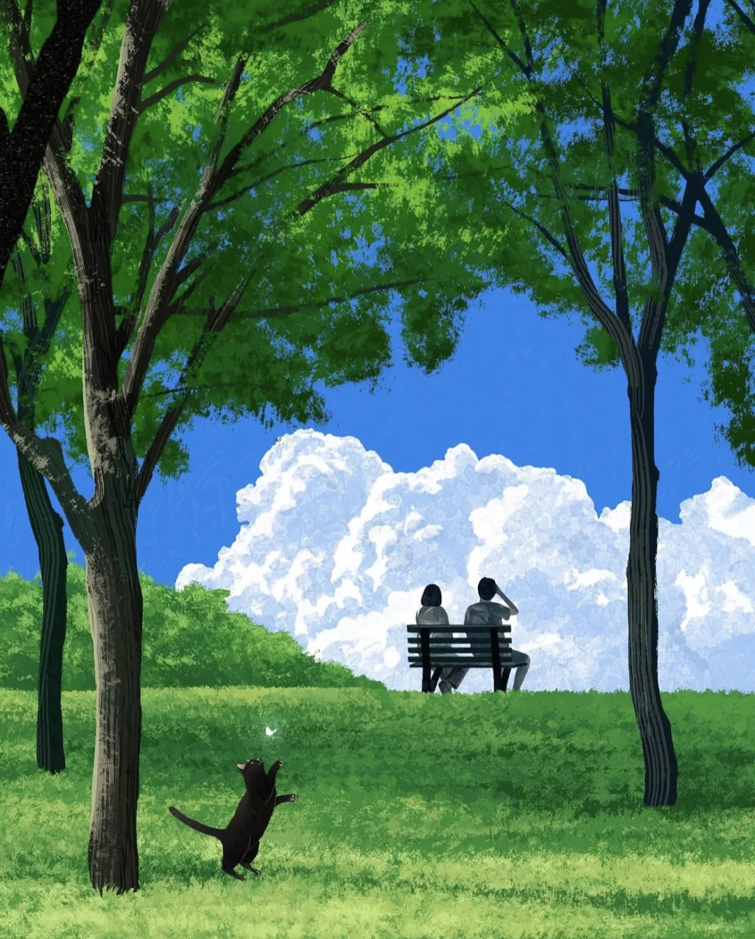 蓝天白云下的约定💙