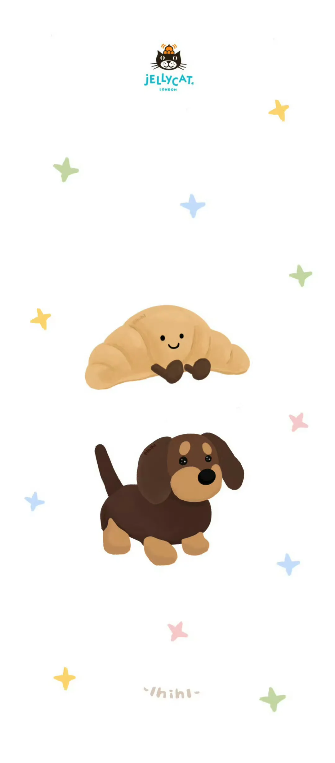 腊肠犬牛角包｜壁纸