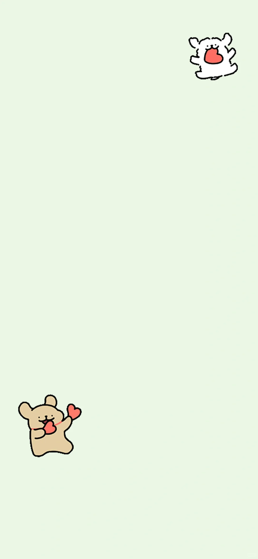 线条小狗极简手机壁纸