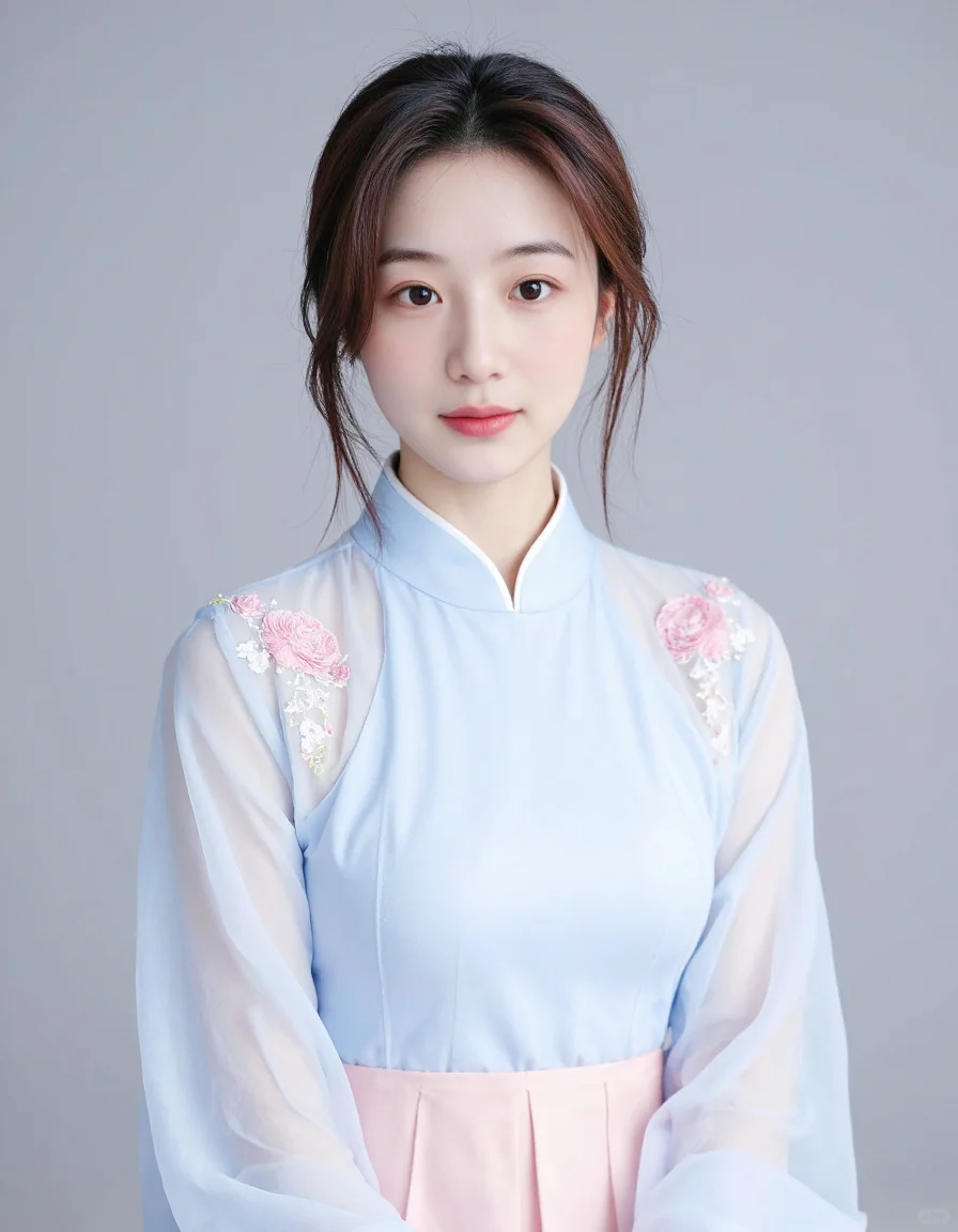 妆越淡，人越美哇！