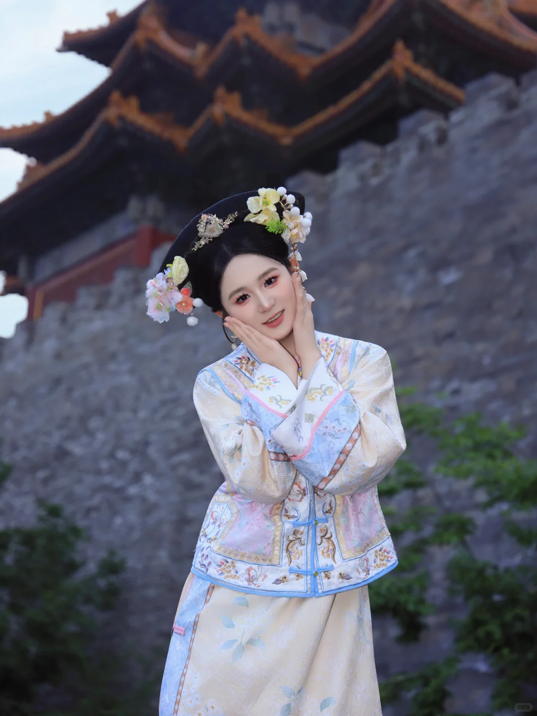 浅当一下紫禁城格格💐 旗头一戴 谁都不爱