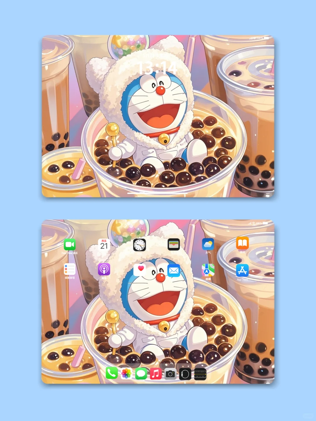 030｜八张高清电脑iPad壁纸｜哆啦A梦