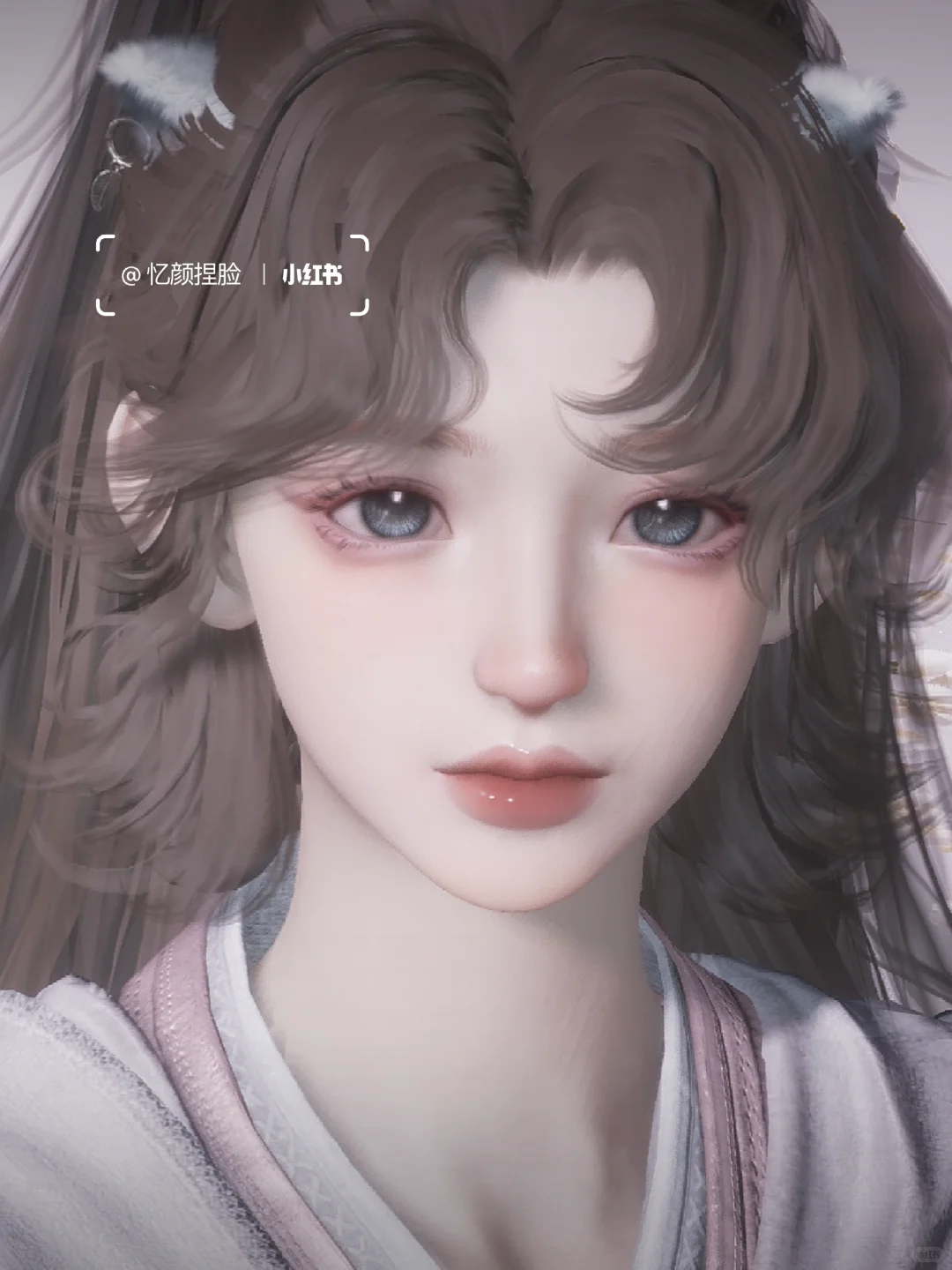 卷毛马尾玻璃瞳可爱小妞迷人眼～♡