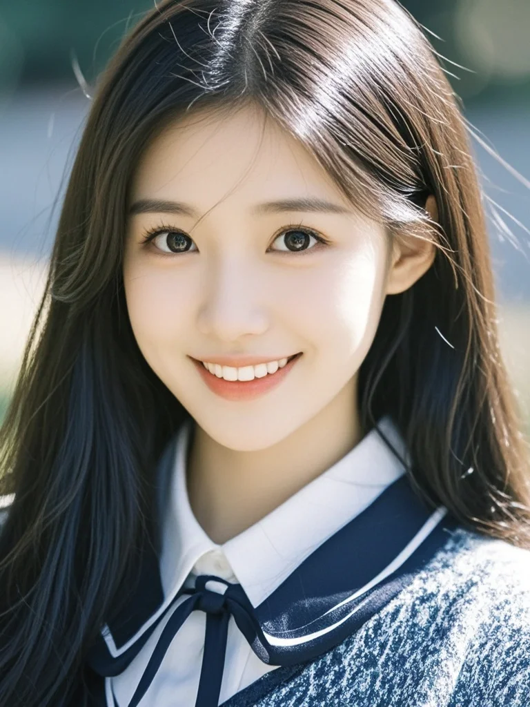 美女壁纸︳清纯系女神，笑容温婉迷人😍
