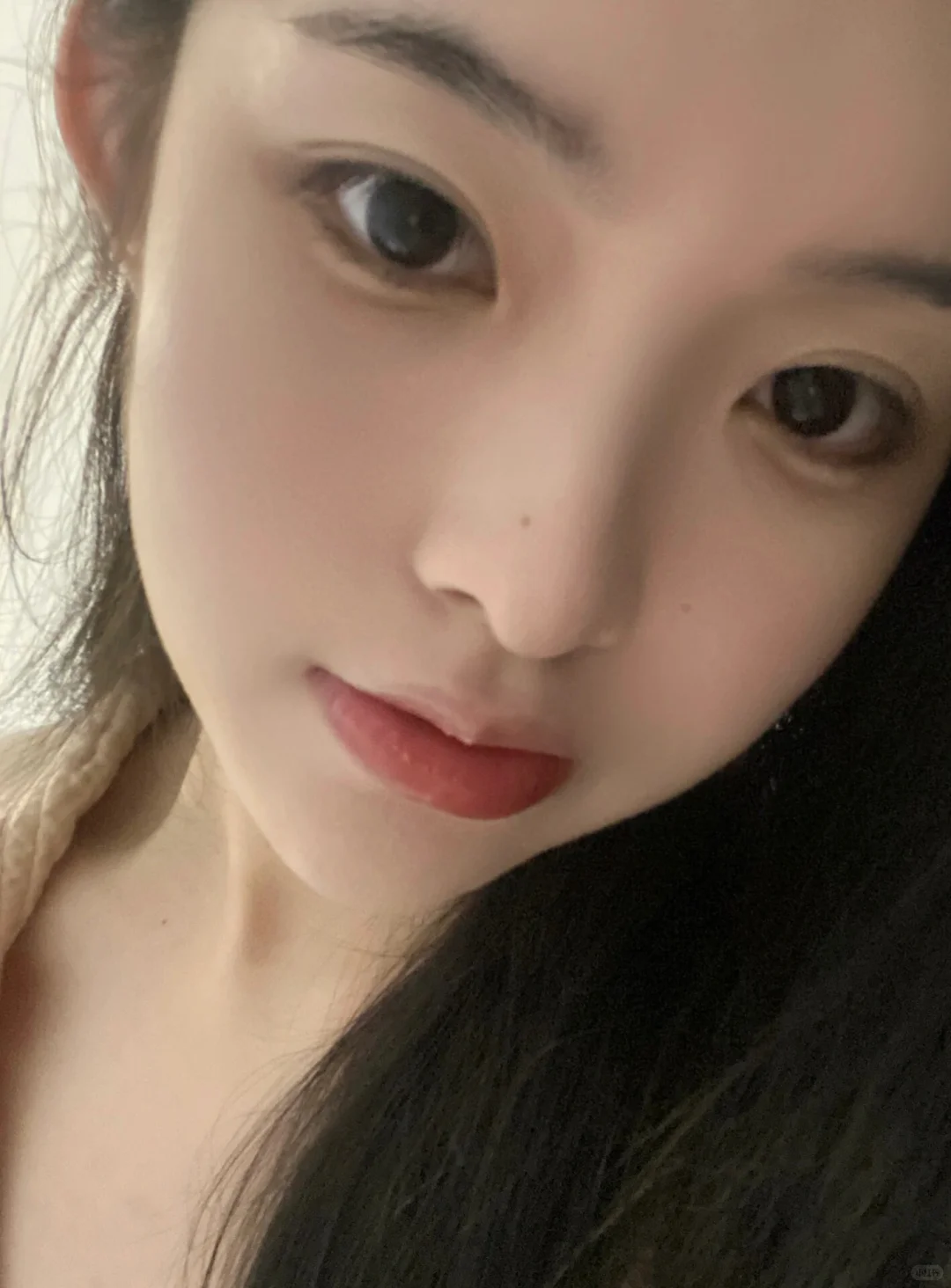 素颜 长了一张每天都气血充足的脸~