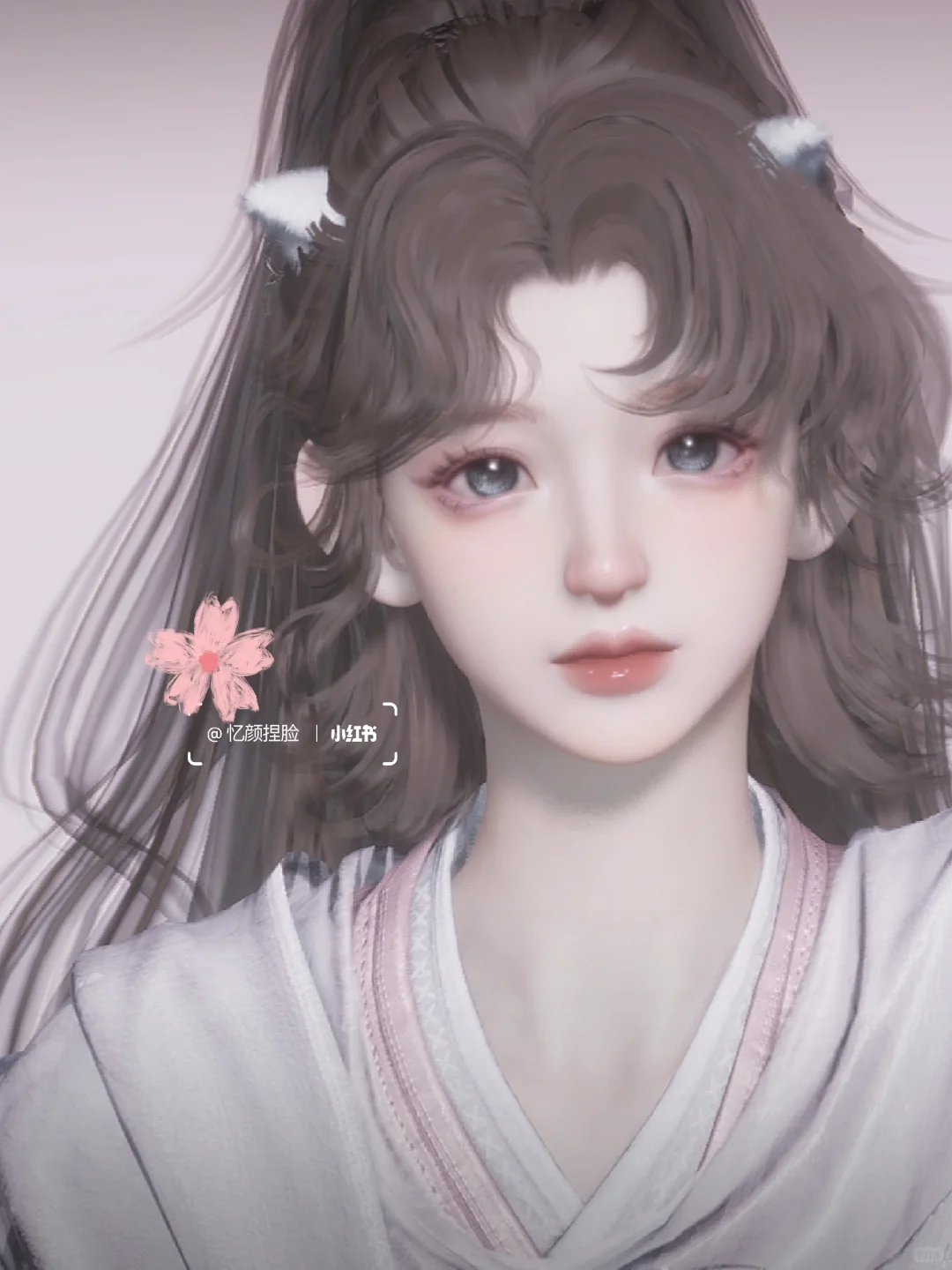 卷毛马尾玻璃瞳可爱小妞迷人眼～♡