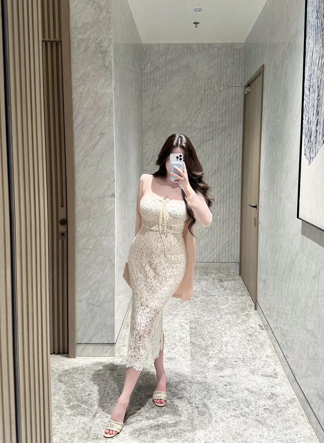 微胖白月光蕾丝连衣裙💗谁懂温柔姐系感🫶🏻