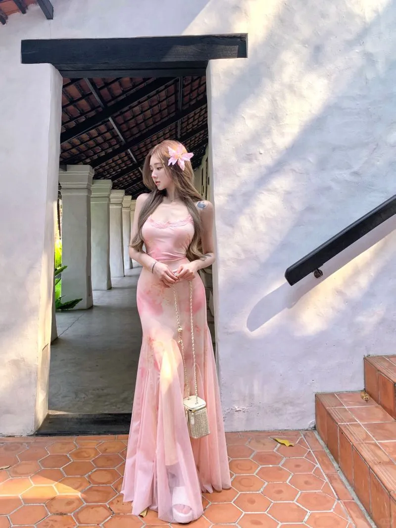 💖法式碎花吊带裙，夏日必备！