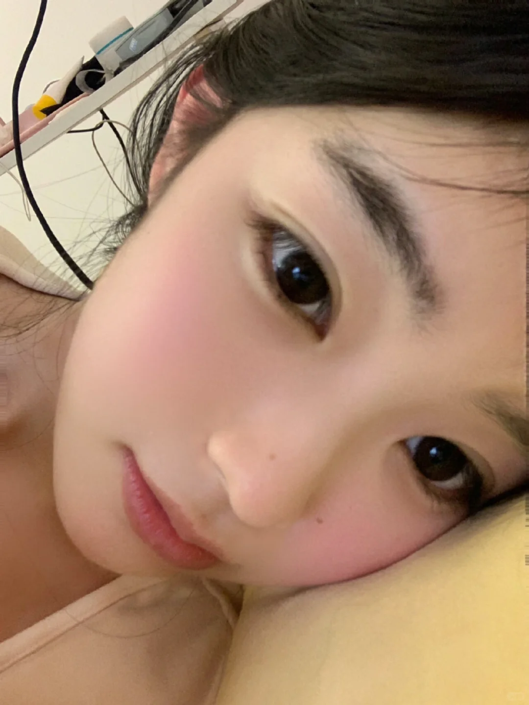 素颜 长了一张每天都气血充足的脸~