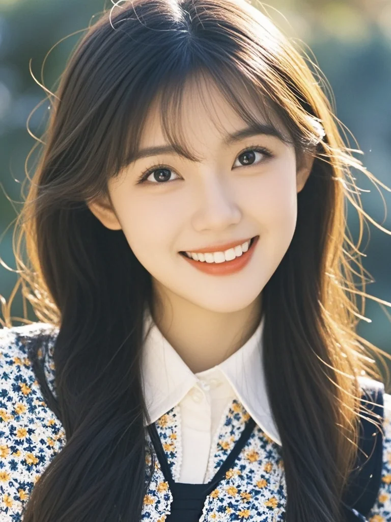 美女壁纸︳清纯系女神，笑容温婉迷人😍
