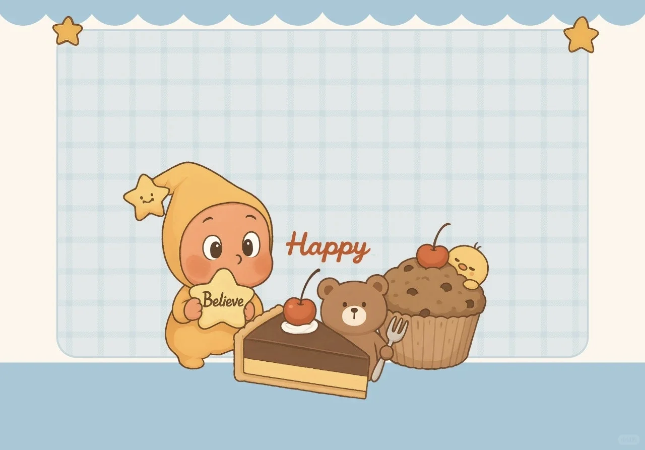 手绘星星人手机电脑平板壁纸