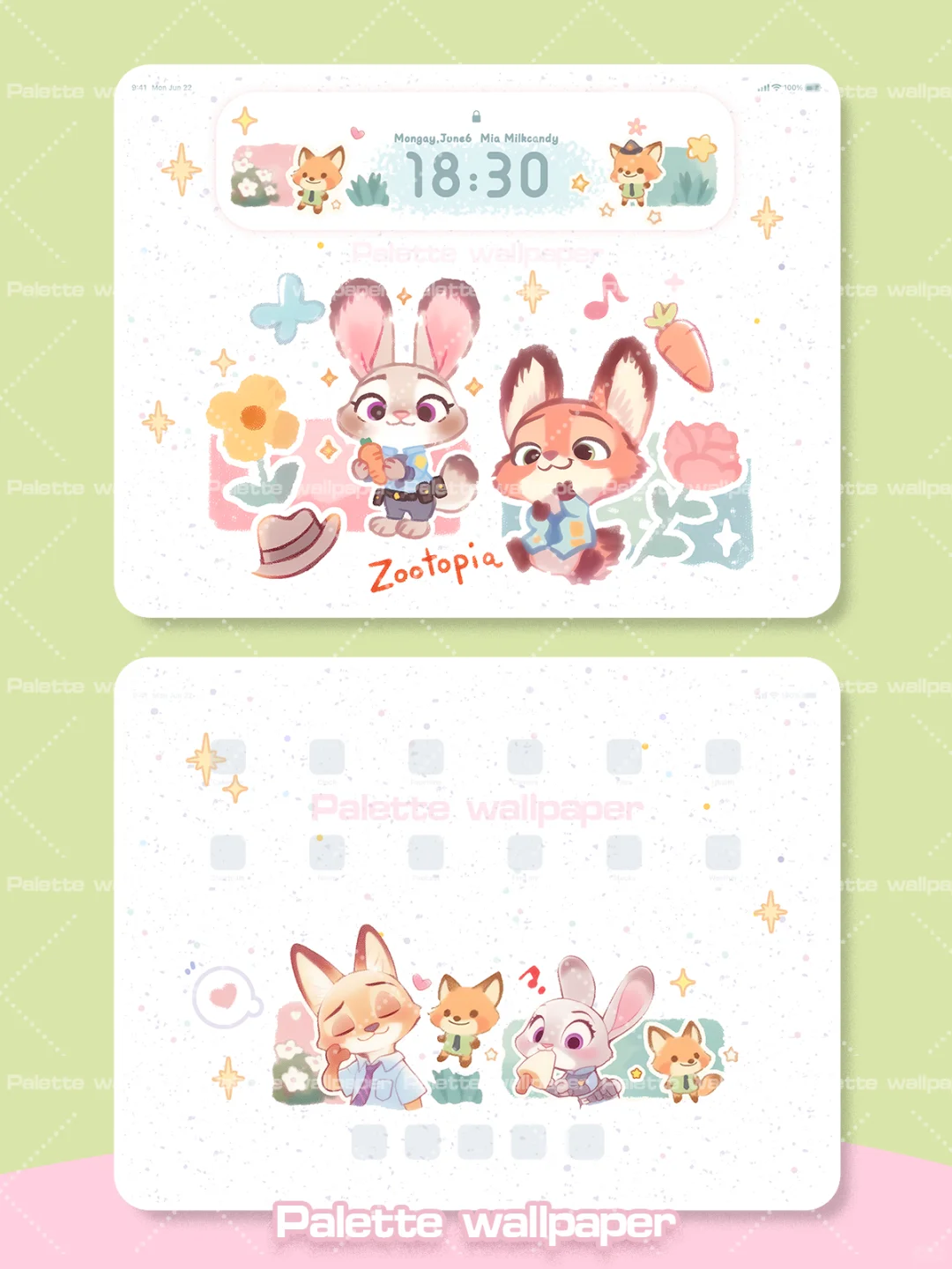 A115| iPad壁纸|朱迪＆尼克