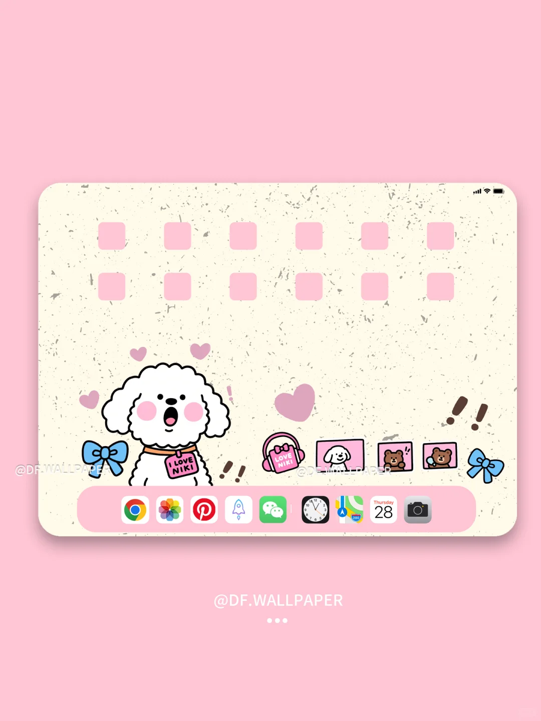 ipad壁纸｜可爱小狗｜INS风卡通壁纸