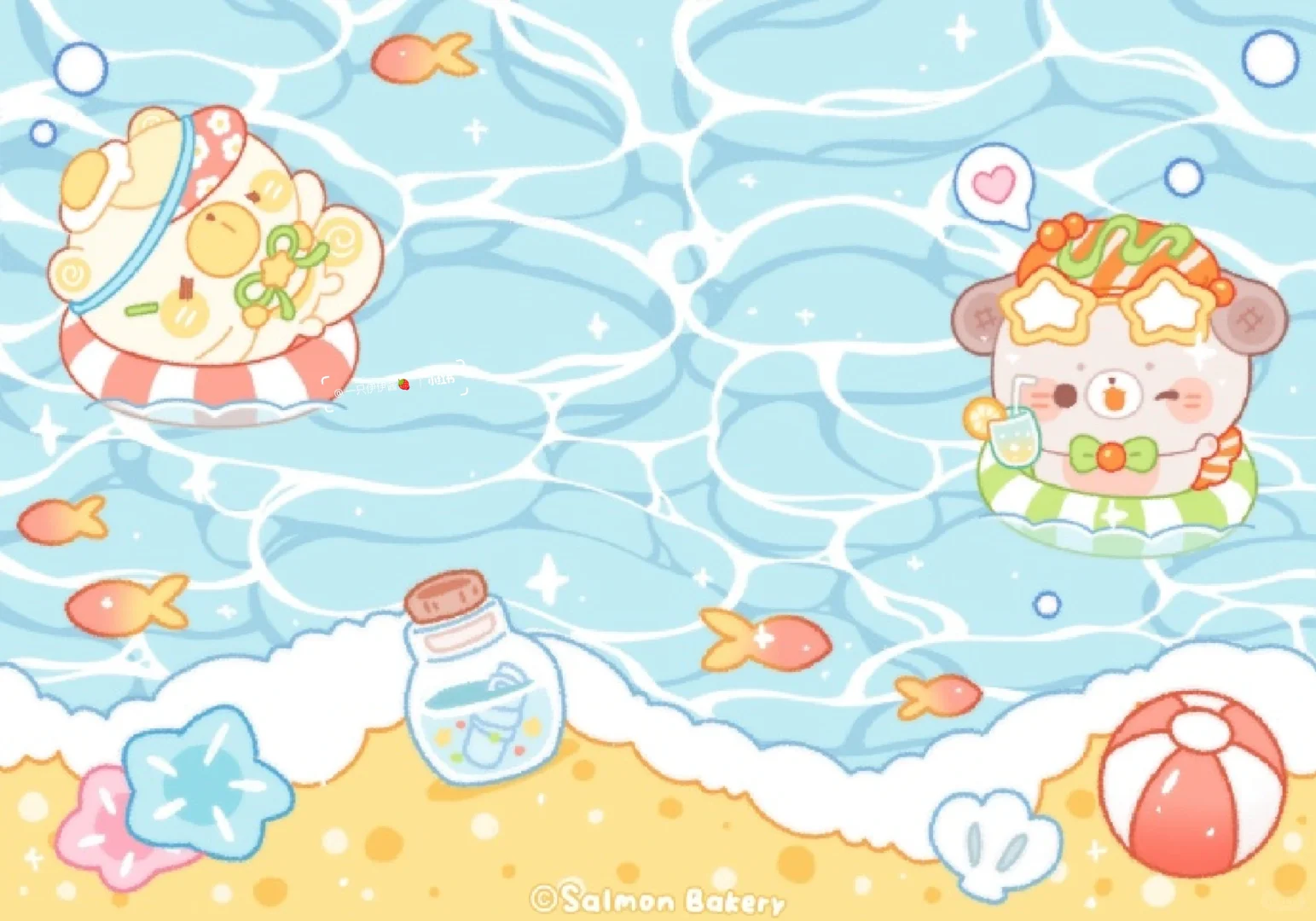 平板壁纸｜可爱美食壁纸🍞🍰🍈🍫