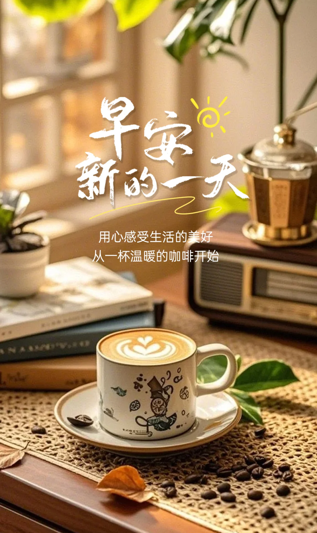 日签海报/早安海报/一周七天不重样海报