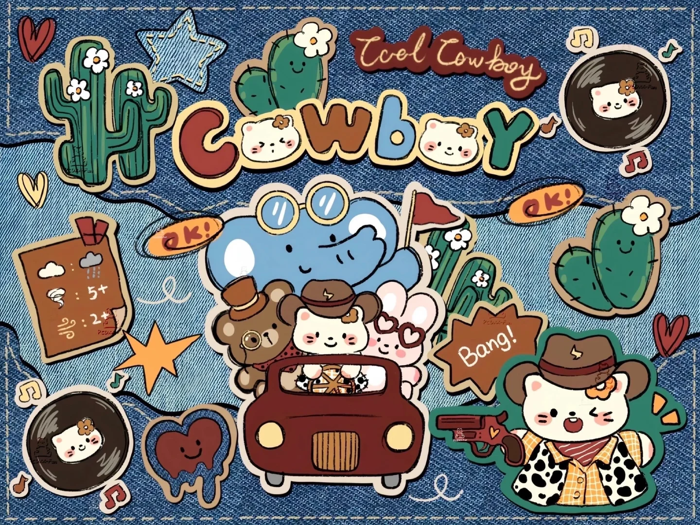 可爱小猫iPad壁纸｜超治愈～