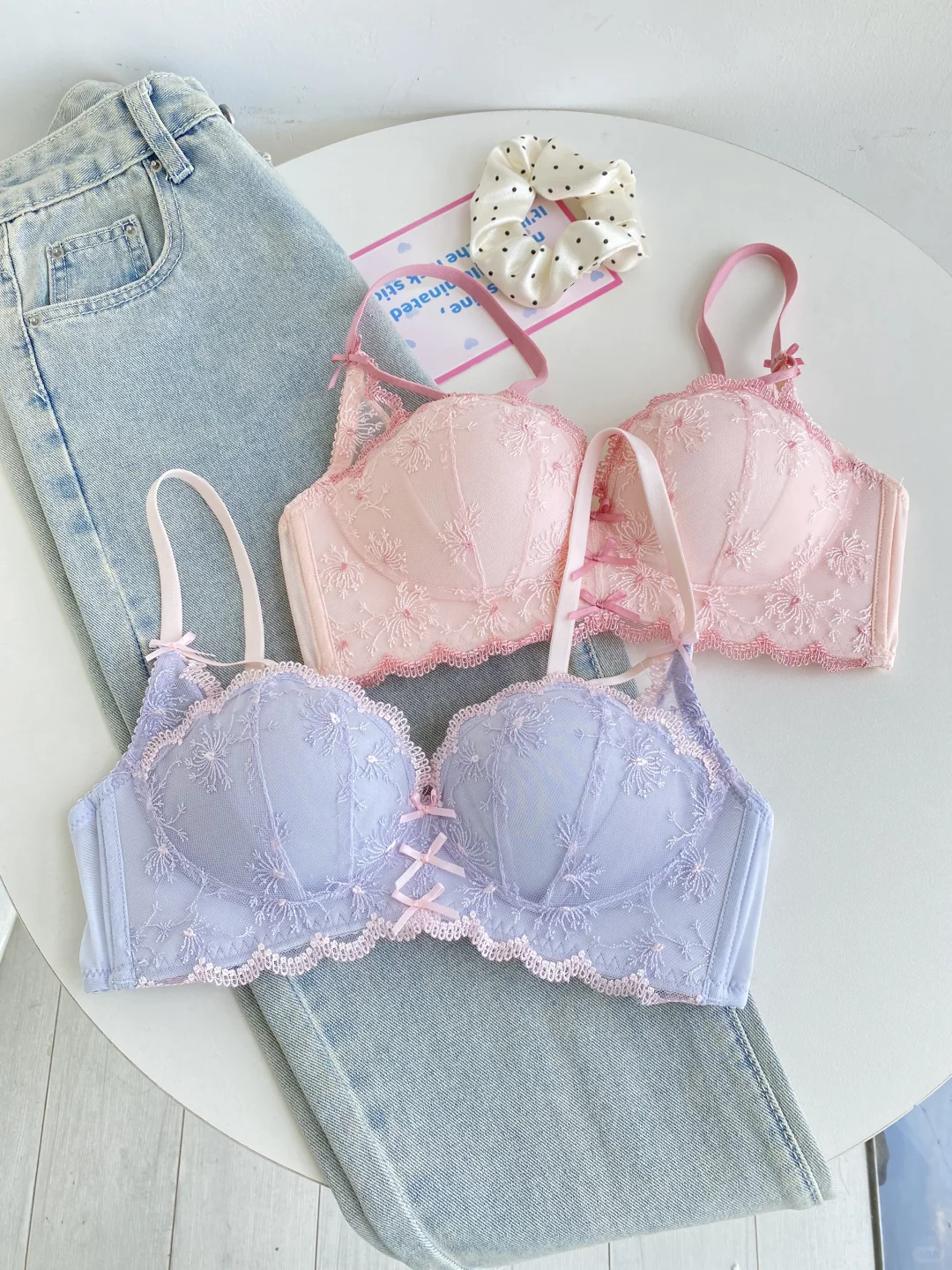 你们催的粉色上身来了!嗲里嗲气的漂亮bra