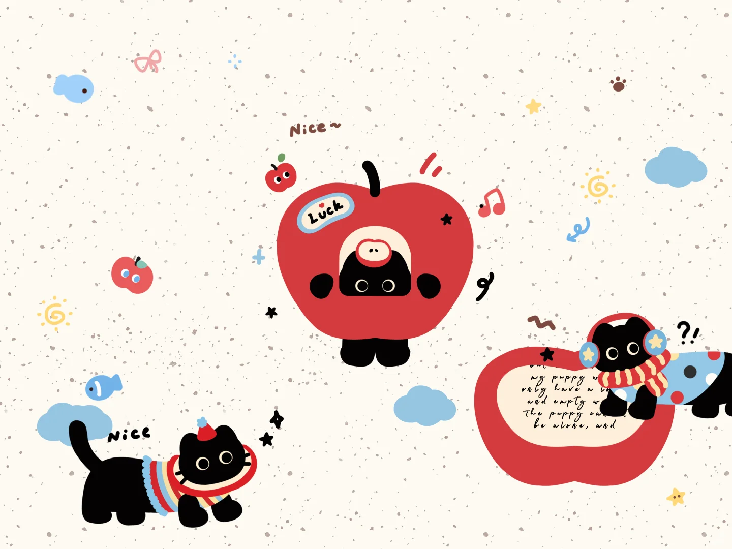 黑猫ipad壁纸大合集来啦！🍎✨太可爱啦～