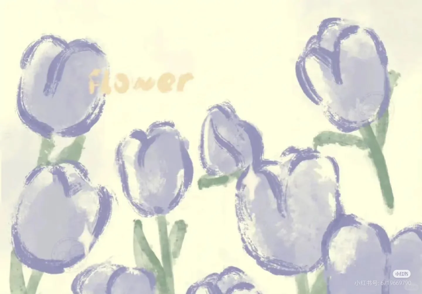 手绘粉色玫瑰花园背景图🌷