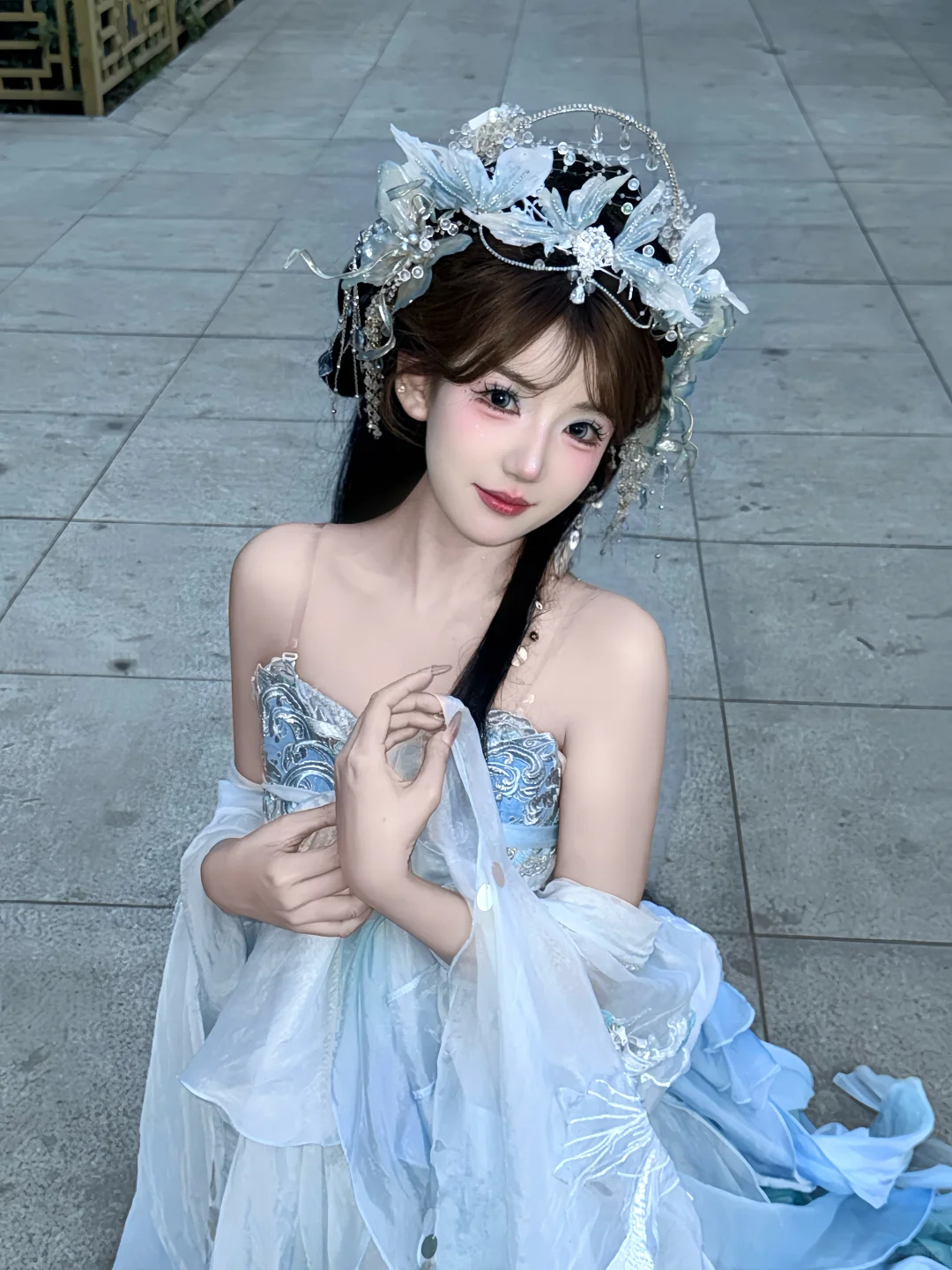 捉住一只蓝色小人鱼🐠美到冒泡🫧