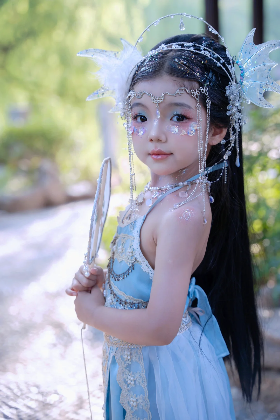 在南浔给女儿拍到了人生照片