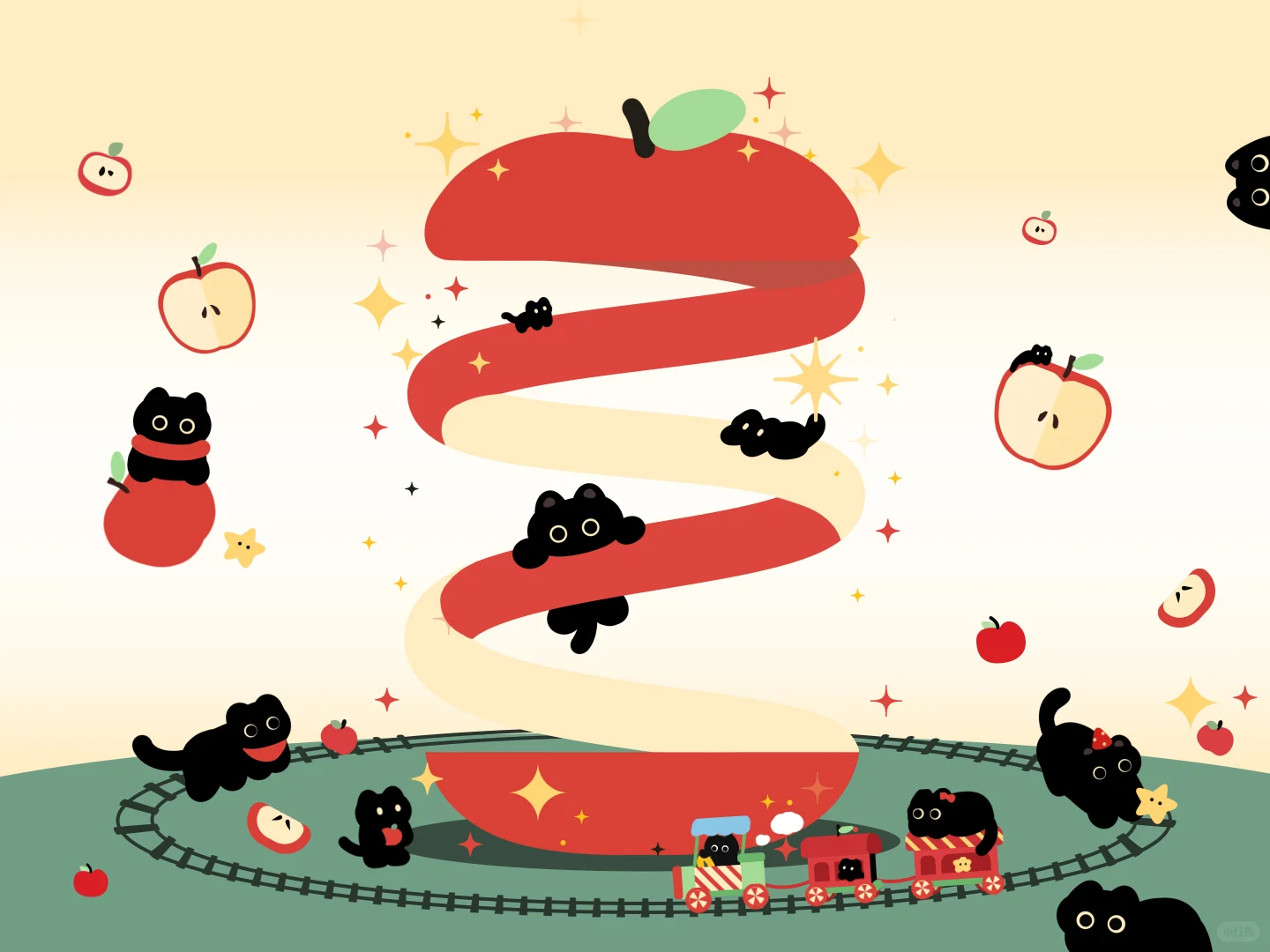 黑猫ipad壁纸大合集来啦！🍎✨太可爱啦～