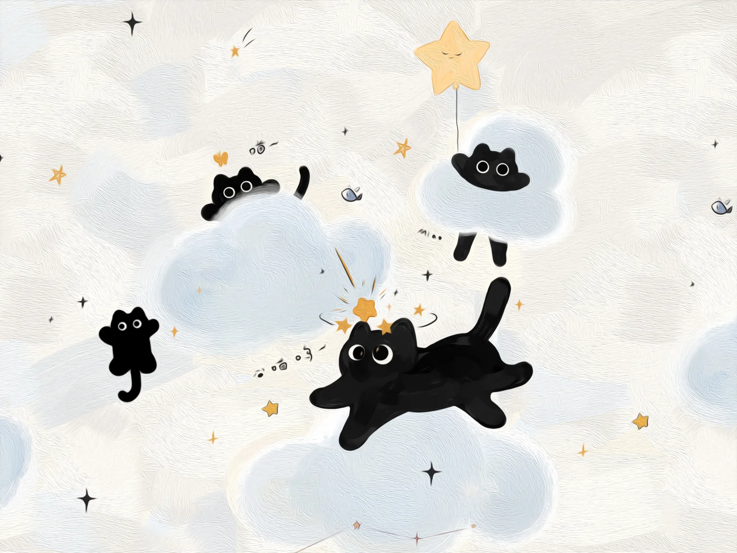 黑猫ipad壁纸大合集来啦！🍎✨太可爱啦～