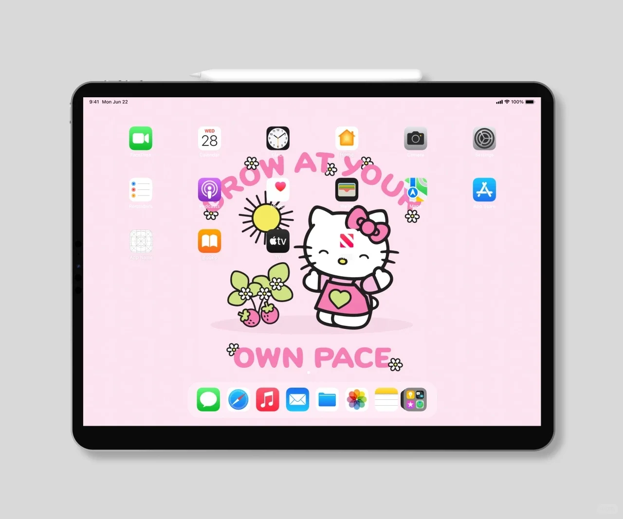 ipad壁纸分享丨三丽鸥Hellokitty