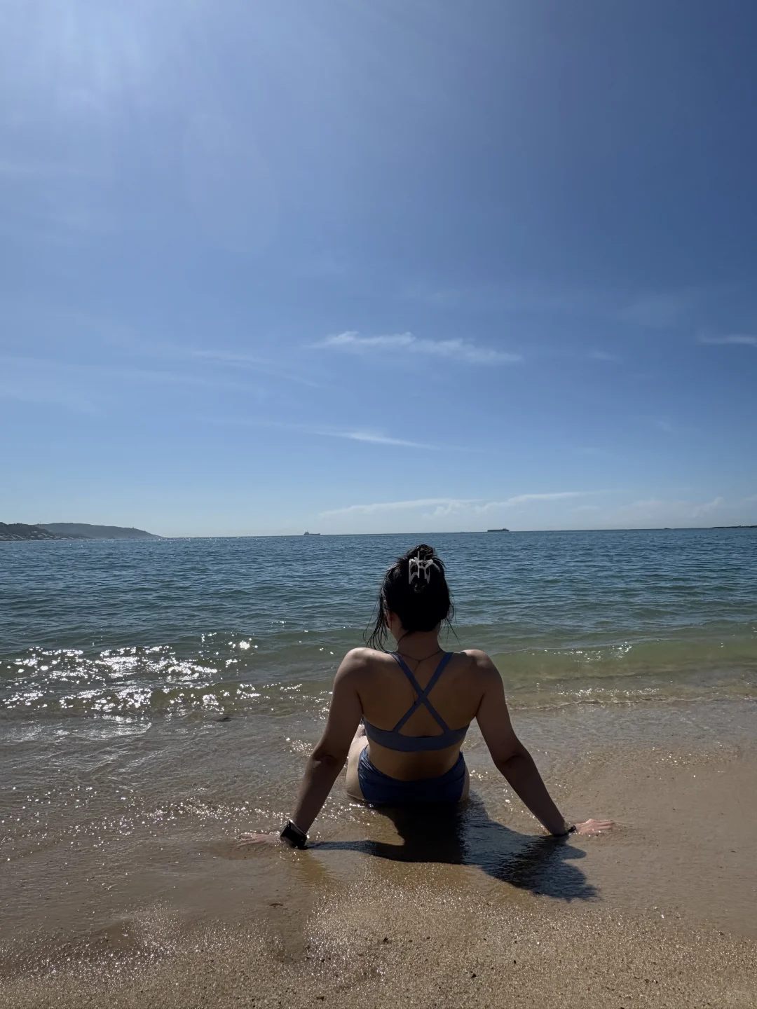 肌肉女和沙滩 晒爽了👙🏝️